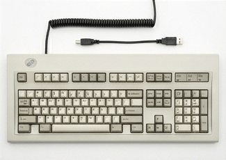 Teclado de ordenador con distribución QWERTY
