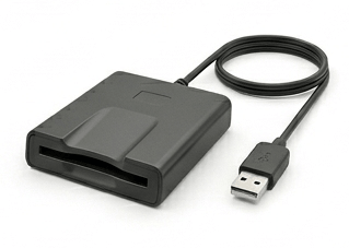 Lector de DNI electrónico (DNIe) conectado por USB